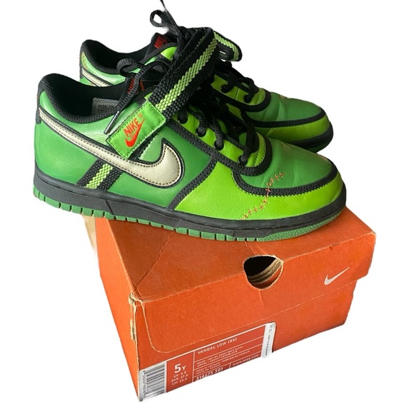 Nike Vandal Shoes - Nike Vandal Low G’s Green Metallic Silver Frankenstein Halloween
